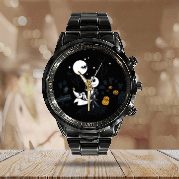 Discover Disneyss The Nightmare Before Christmas Halloween Town Entry Calendar Steel Band Watch