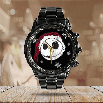 Discover Disneyss Nightmare Before Christmas Snowflake Holiday Calendar Steel Band Watch