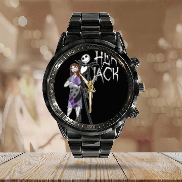 Discover Disneyss The Nightmare Before Christmas Her Jack Calendar Steel Band Watch