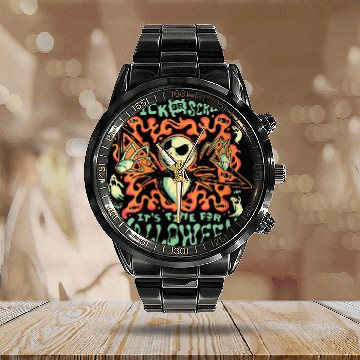 Discover Disneyss The Nightmare Before Christmas Jack Trick Or Scream Calendar Steel Band Watch