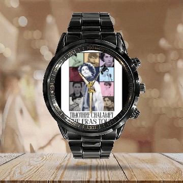 Discover Timothee Chalamet Eras Tour 3D Calendar Steel Band Watch