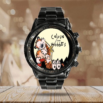 Discover CalVin And Hobbes Calendar Steel Band Watch