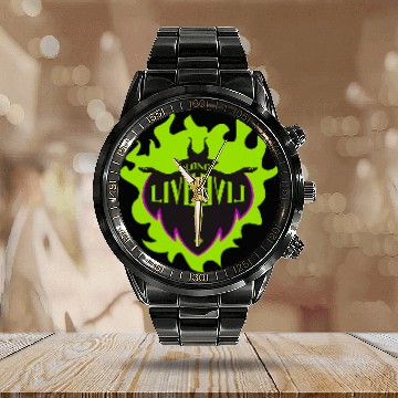 Discover Disneys descendants maleficent long live evil Hawaiians Calendar Steel Band Watch