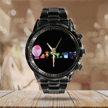 Discover Disneyss And Pixarss Inside Out 2 Emotions Toony Lineup Calendar Steel Band Watch
