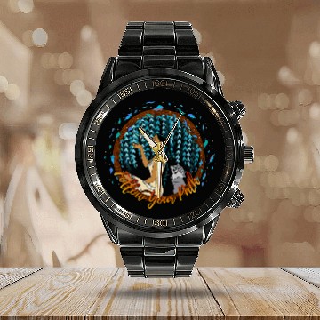 Discover Disney Pocahontas Follow Your Path Circle Text Baseball Jerseys Calendar Steel Band Watch