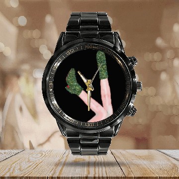 Discover Eras Tour Green Glitter Boots/Lavender Haze Calendar Steel Band Watch
