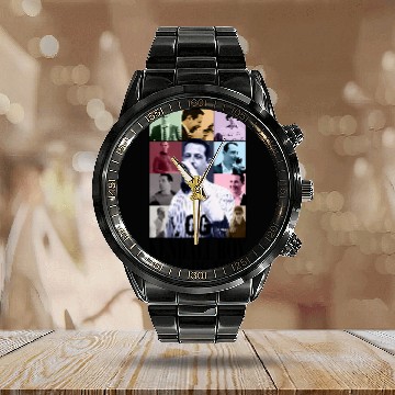 Discover Meet Me At Midnight - Eras Tour Active Baseball Tees Calendar Steel Band Watch