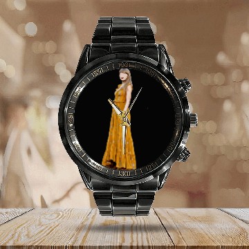 Discover Eras Tour Evermore Outfit Calendar Steel Band Watch