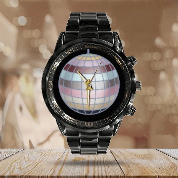 Discover Eras Tour Disco Ball Calendar Steel Band Watch