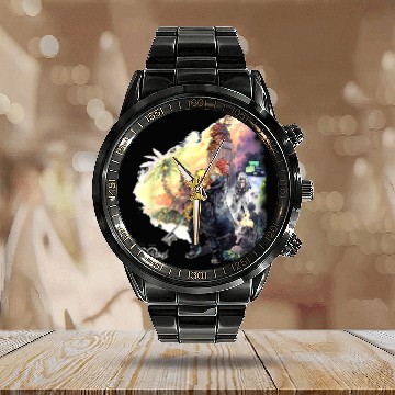 Discover Disneyss Kingdom Hearts Characters Clock Tower Group shots Baseball Tees Calendar Steel Band Watch