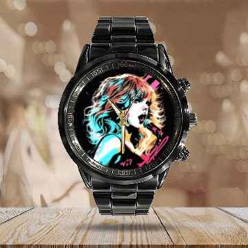 Discover Swift Symphony: A Visual Ode To Eras Tour Calendar Steel Band Watch