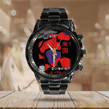 Discover Disney Big Hero 6 TV Series Baymax Robo Size Gra Baseball Tees Calendar Steel Band Watch