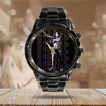 Discover Marvel Hawkeye Disney Plus Bishop Text Stack Pos Calendar Steel Band Watch