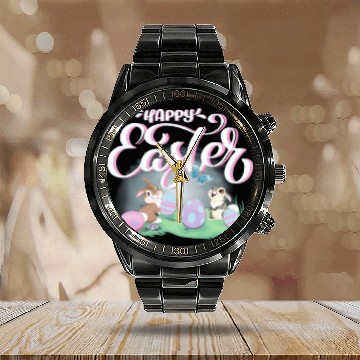 Discover Disney Bambi Happy Easter Thumper Amp Miss Bunny Calendar Steel Band Watch