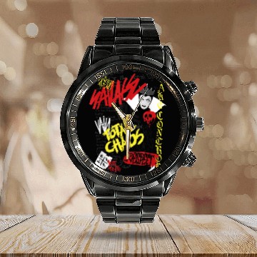 Discover Disneyss Snow White Evil Queen Graffiti Calendar Steel Band Watch