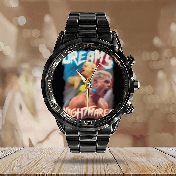 Discover Wrestling Entertainment cody rhodes & dusty rhodes Calendar Steel Band Watch