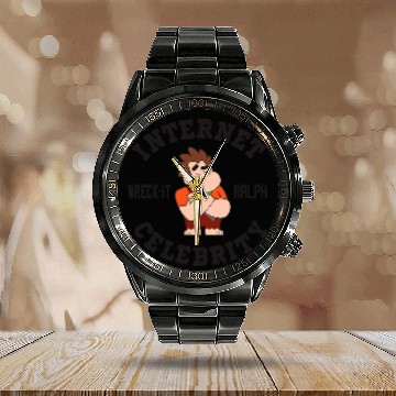 Discover Disney WreckIt Ralph Internet Celebrity Chibi Ralph Shot Calendar Steel Band Watch
