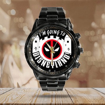 Discover Marvels Studios Deadpool Wolverine Im Going To Disneyssland Baseball Tees Calendar Steel Band Watch