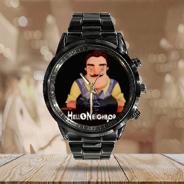 Discover Hello Neighbor Calendar Steel Band Watch