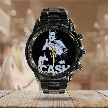 Discover Johnny Cash Finger Rock Band Calendar Steel Band Watch