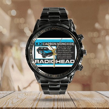 Discover Radiohead Unisex Calendar Steel Band Watch: Carbon Patch