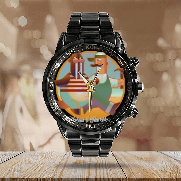 Discover The Walrus & The Carpenter Calendar Steel Band Watch