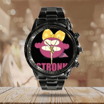 Discover Disneys channel amphibia polly planter stronk Calendar Steel Band Watch