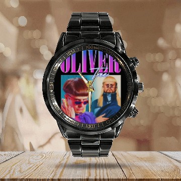 Discover Oliver Tree Vintage Calendar Steel Band Watch