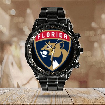 Discover Florida Panthers Calendar Steel Band Watch
