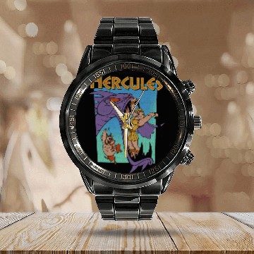 Discover Disney Hercules Hydra Battle Retro Classic Movie Poster Baseball Jerseys Calendar Steel Band Watch