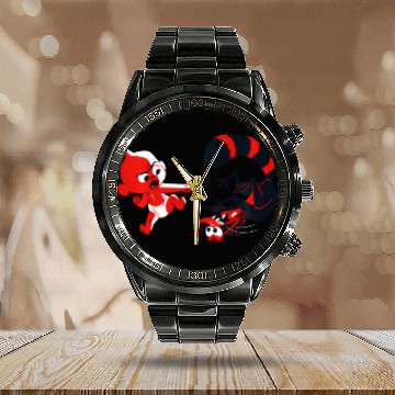 Discover Disney Pixar Incredibles Angry Jack-Jack Vs. Racoon Baseball Tees Calendar Steel Band Watch