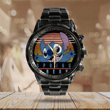 Discover Disney Lilo And Stitch Spring Break Hawaii Baseball Tees Calendar Steel Band Watch