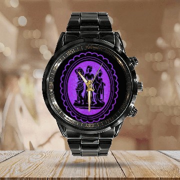 Discover Marvels Agatha All Along Disneyss Agatha Harkness Witch Brooch Calendar Steel Band Watch
