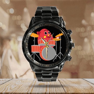 Discover Nyango Drummer Mascot Calendar Steel Band Watch