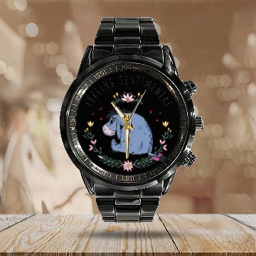 Discover Disney Winnie The Pooh Eeyore Feeling Sentimental Calendar Steel Band Watch