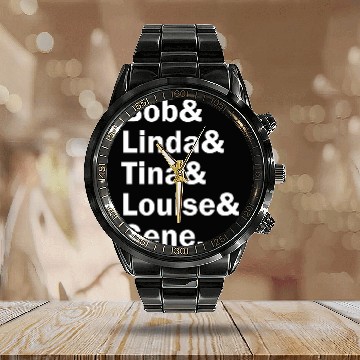 Discover Funny Names X BobS Burgers Calendar Steel Band Watch