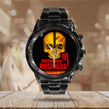 Discover Kill Bill 3 - Unfinished Business Calendar Steel Band Watch