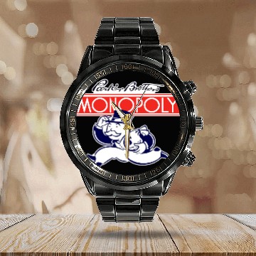 Discover Monopoly Calendar Steel Band Watch