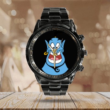 Discover Disney Princess  Genie Face Calendar Steel Band Watch