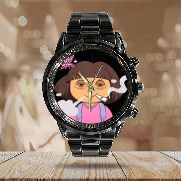 Discover Dora the Explorer Calendar Steel Band Watch