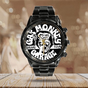 Discover Gas Monkey Garage Calendar Steel Band Watch