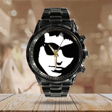 Discover Bob Dylan Calendar Steel Band Watch