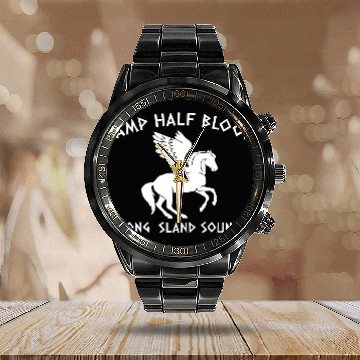 Discover Camp Half-Blood Long Island Sound Calendar Steel Band Watch