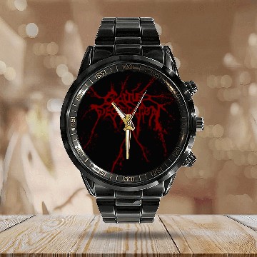 Discover Cattle Decapitation Calendar Steel Band Watch
