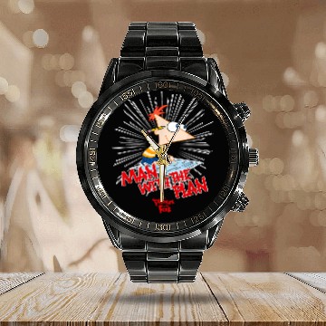 Discover Disneyss Phineas And Ferb The Plan Man Calendar Steel Band Watch