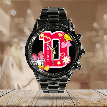 Discover Disneyss Daisy Duck Varsity Oh So Stylish Calendar Steel Band Watch