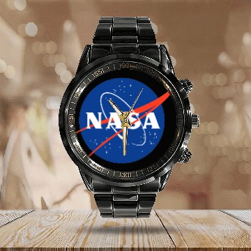 Discover NASA SPACE AGENCY Calendar Steel Band Watch