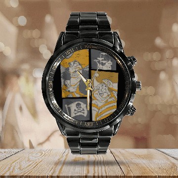 Discover Disneyss Peter Pan Captain Hook And Smee Calendar Steel Band Watch
