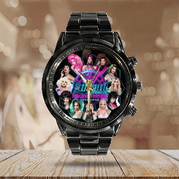 Discover RuPaul's Drag Race WERQ THE WORLD Tour Calendar Steel Band Watch