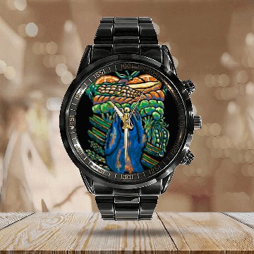 Discover A Monstrous Scream Calendar Steel Band Watch